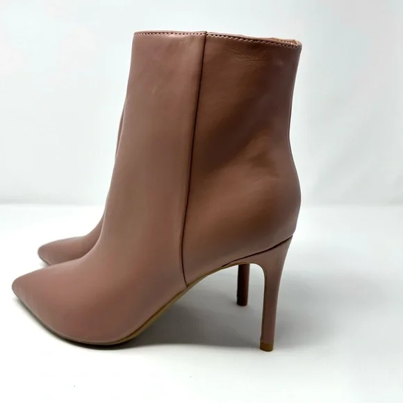 Nine West NWOT Womens Pink Farrah Pointed Toe Stiletto Booties size 7 7.5 - Picture 3 of 12
